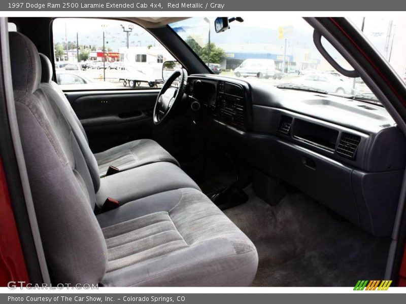 Red Metallic / Gray 1997 Dodge Ram 2500 Laramie Extended Cab 4x4