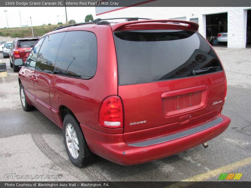 Inferno Red Pearl / Mist Gray 1999 Dodge Grand Caravan SE