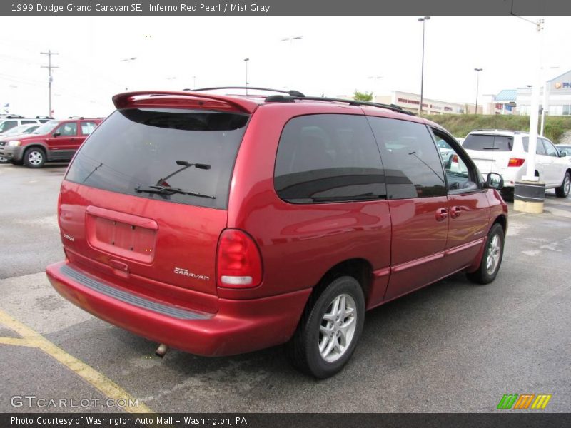 Inferno Red Pearl / Mist Gray 1999 Dodge Grand Caravan SE