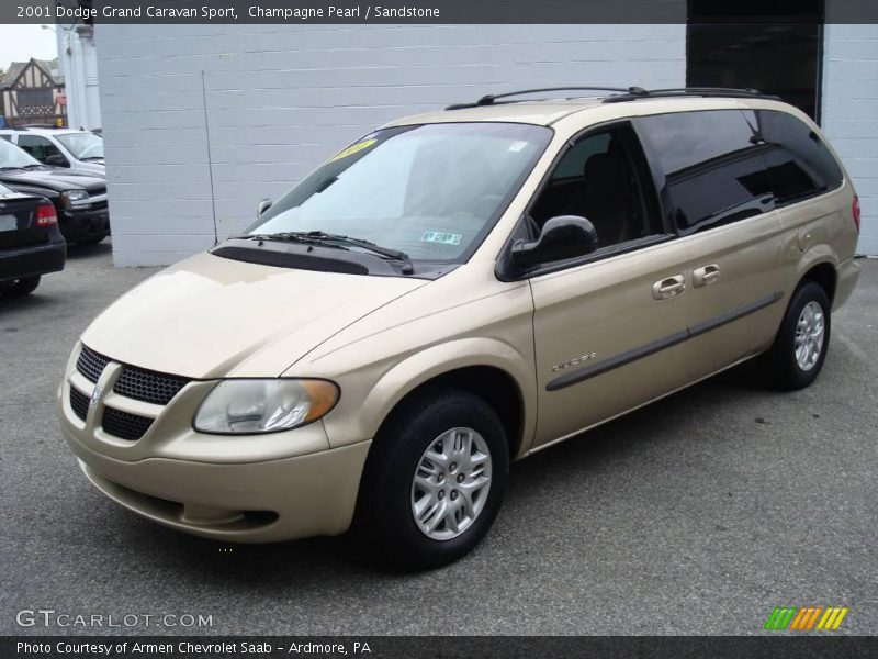 Champagne Pearl / Sandstone 2001 Dodge Grand Caravan Sport
