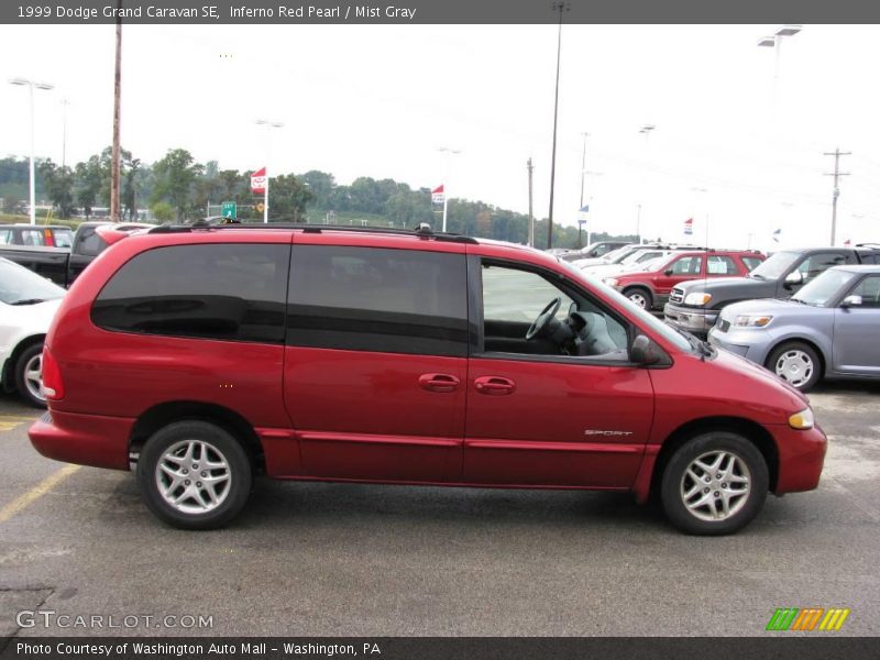 Inferno Red Pearl / Mist Gray 1999 Dodge Grand Caravan SE