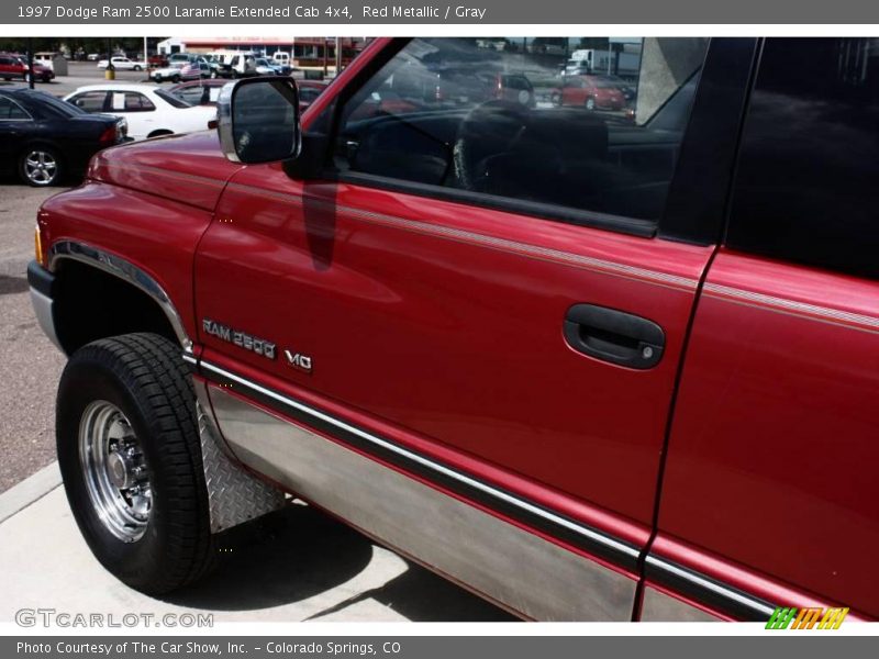 Red Metallic / Gray 1997 Dodge Ram 2500 Laramie Extended Cab 4x4
