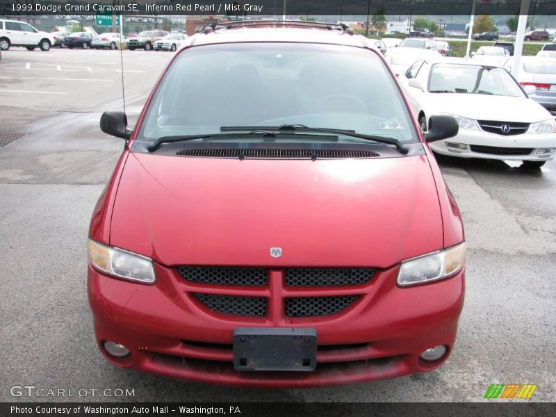 Inferno Red Pearl / Mist Gray 1999 Dodge Grand Caravan SE