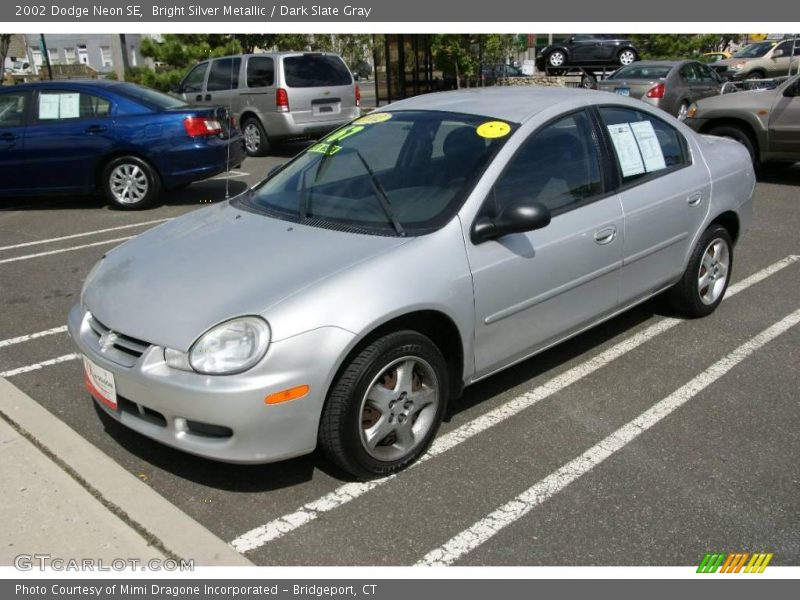 Bright Silver Metallic / Dark Slate Gray 2002 Dodge Neon SE