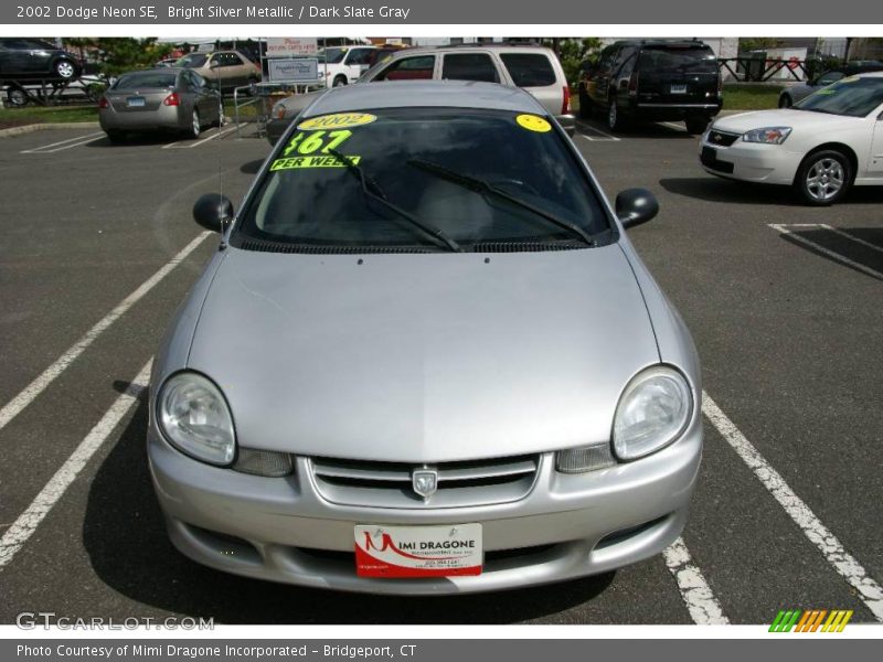 Bright Silver Metallic / Dark Slate Gray 2002 Dodge Neon SE