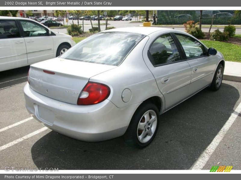 Bright Silver Metallic / Dark Slate Gray 2002 Dodge Neon SE