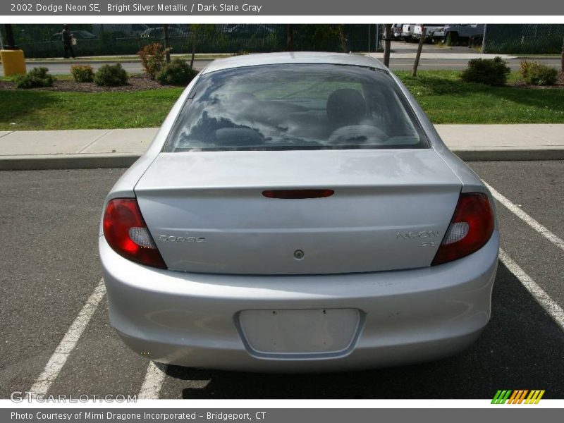 Bright Silver Metallic / Dark Slate Gray 2002 Dodge Neon SE