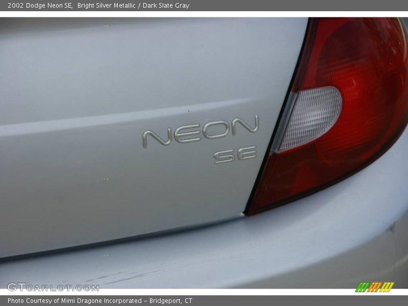 Bright Silver Metallic / Dark Slate Gray 2002 Dodge Neon SE