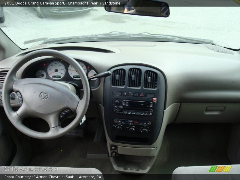 Champagne Pearl / Sandstone 2001 Dodge Grand Caravan Sport