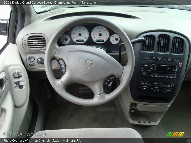 Champagne Pearl / Sandstone 2001 Dodge Grand Caravan Sport