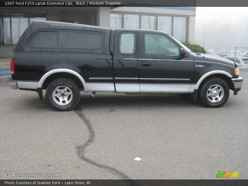 Black / Medium Graphite 1997 Ford F150 Lariat Extended Cab