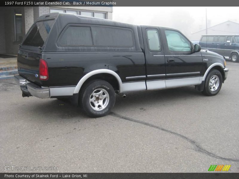 Black / Medium Graphite 1997 Ford F150 Lariat Extended Cab