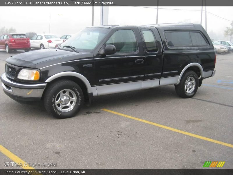 Black / Medium Graphite 1997 Ford F150 Lariat Extended Cab