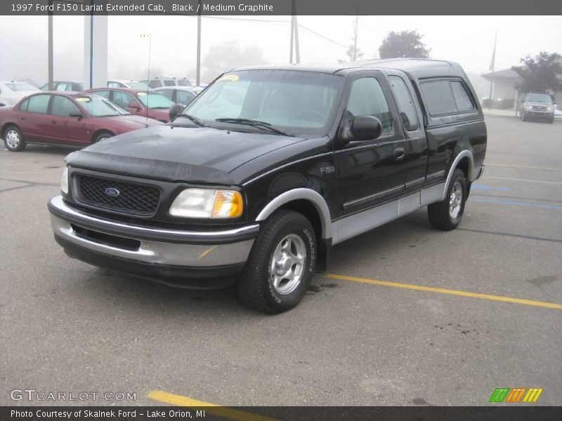 Black / Medium Graphite 1997 Ford F150 Lariat Extended Cab