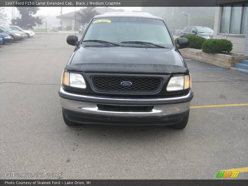 Black / Medium Graphite 1997 Ford F150 Lariat Extended Cab