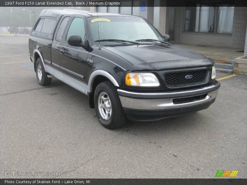 Black / Medium Graphite 1997 Ford F150 Lariat Extended Cab