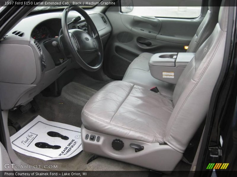 Black / Medium Graphite 1997 Ford F150 Lariat Extended Cab