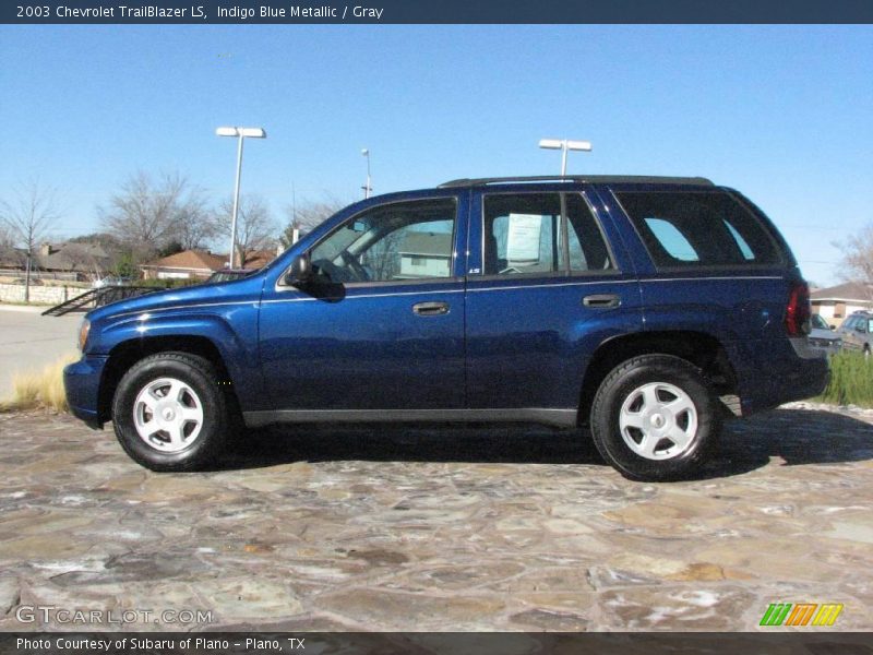 Indigo Blue Metallic / Gray 2003 Chevrolet TrailBlazer LS