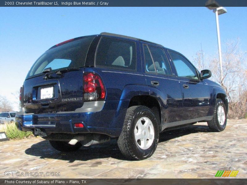 Indigo Blue Metallic / Gray 2003 Chevrolet TrailBlazer LS