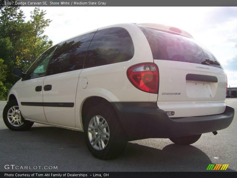 Stone White / Medium Slate Gray 2007 Dodge Caravan SE