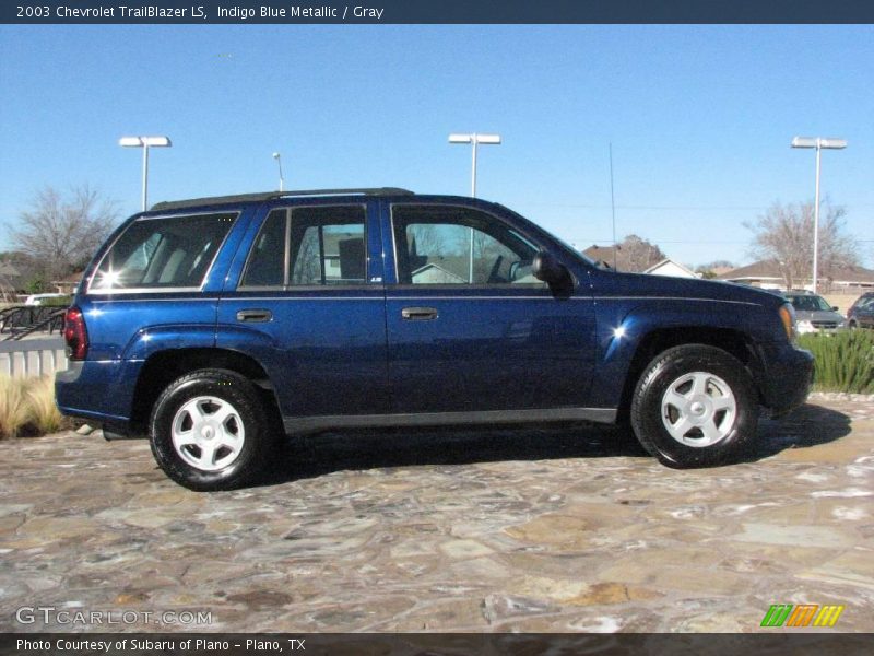 Indigo Blue Metallic / Gray 2003 Chevrolet TrailBlazer LS