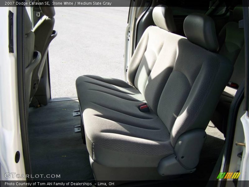 Stone White / Medium Slate Gray 2007 Dodge Caravan SE