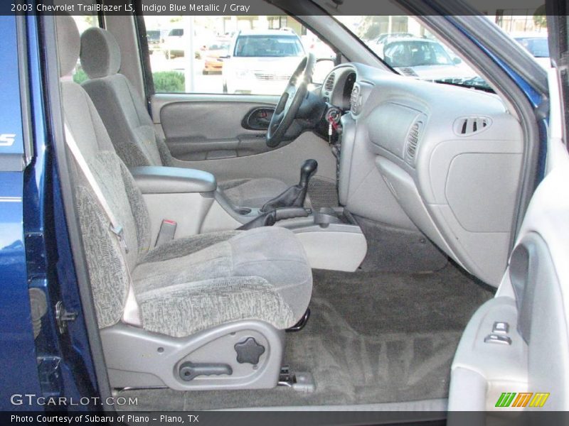 Indigo Blue Metallic / Gray 2003 Chevrolet TrailBlazer LS