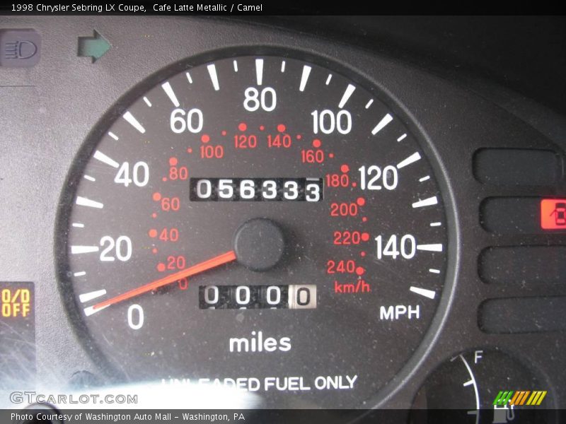 Cafe Latte Metallic / Camel 1998 Chrysler Sebring LX Coupe