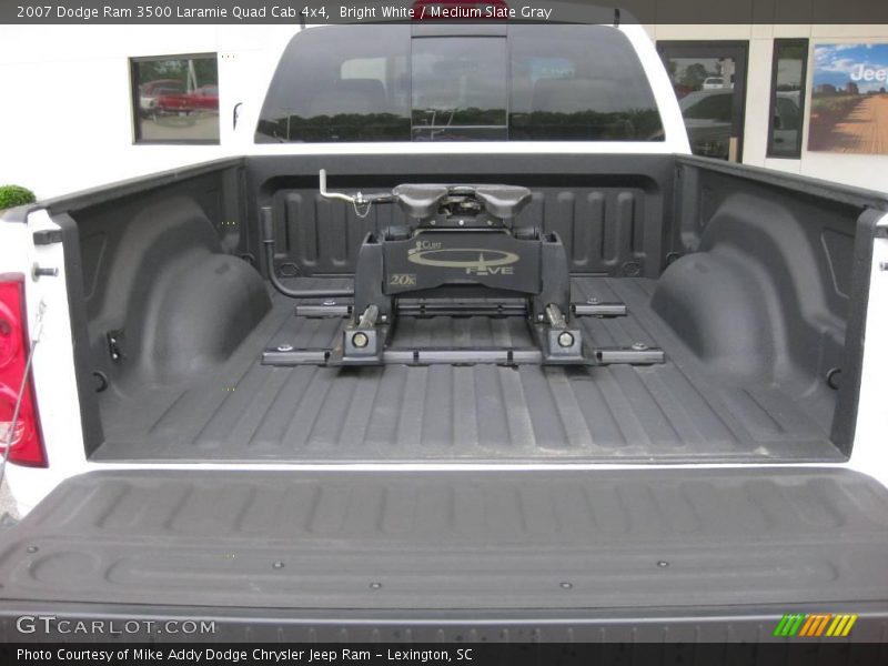 Bright White / Medium Slate Gray 2007 Dodge Ram 3500 Laramie Quad Cab 4x4