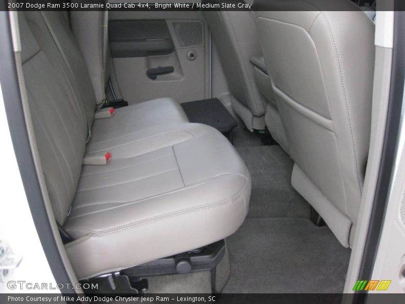 Bright White / Medium Slate Gray 2007 Dodge Ram 3500 Laramie Quad Cab 4x4