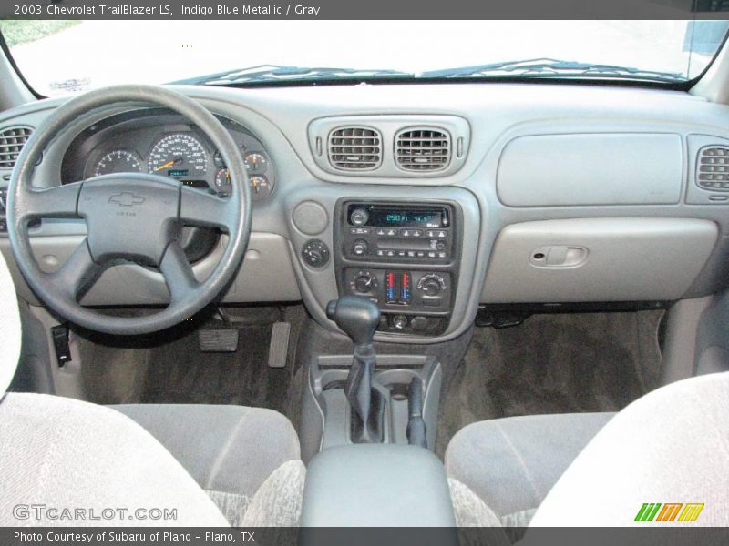 Indigo Blue Metallic / Gray 2003 Chevrolet TrailBlazer LS