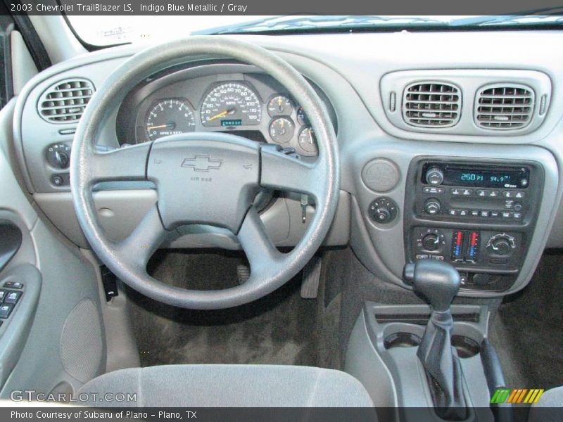 Indigo Blue Metallic / Gray 2003 Chevrolet TrailBlazer LS