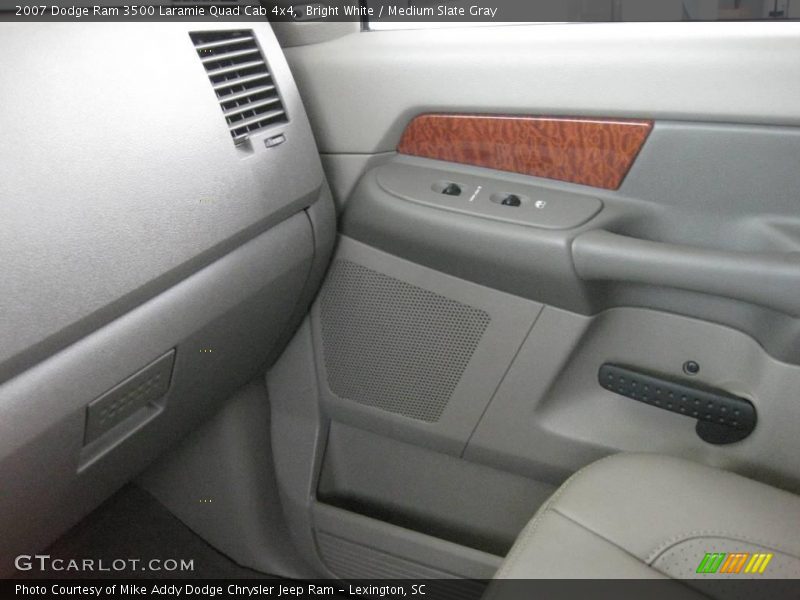 Bright White / Medium Slate Gray 2007 Dodge Ram 3500 Laramie Quad Cab 4x4