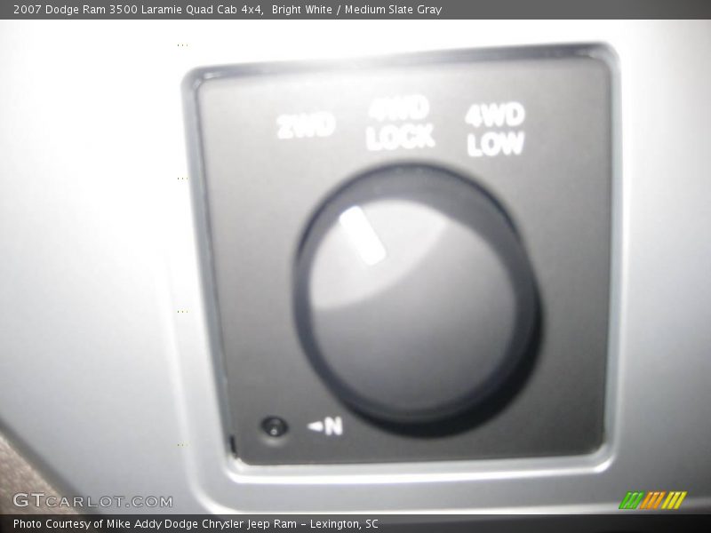 Bright White / Medium Slate Gray 2007 Dodge Ram 3500 Laramie Quad Cab 4x4
