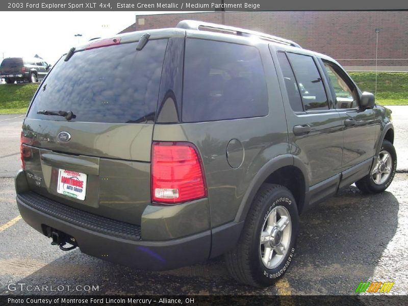 Estate Green Metallic / Medium Parchment Beige 2003 Ford Explorer Sport XLT 4x4