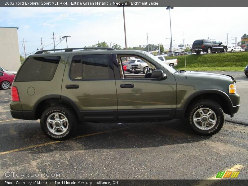 Estate Green Metallic / Medium Parchment Beige 2003 Ford Explorer Sport XLT 4x4