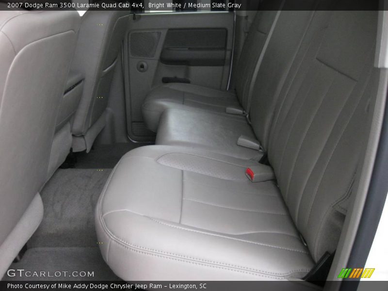 Bright White / Medium Slate Gray 2007 Dodge Ram 3500 Laramie Quad Cab 4x4