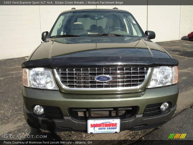 Estate Green Metallic / Medium Parchment Beige 2003 Ford Explorer Sport XLT 4x4
