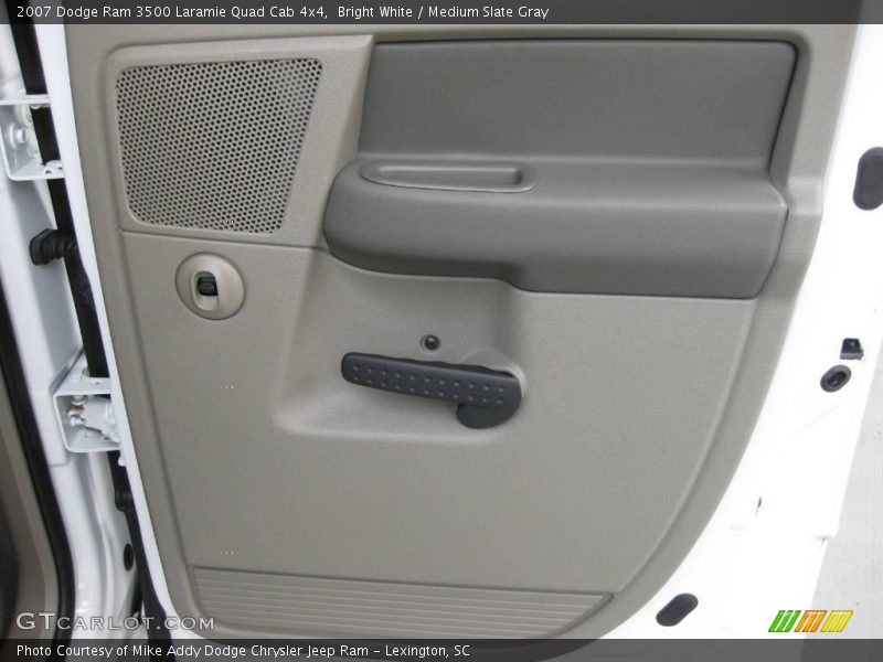 Bright White / Medium Slate Gray 2007 Dodge Ram 3500 Laramie Quad Cab 4x4