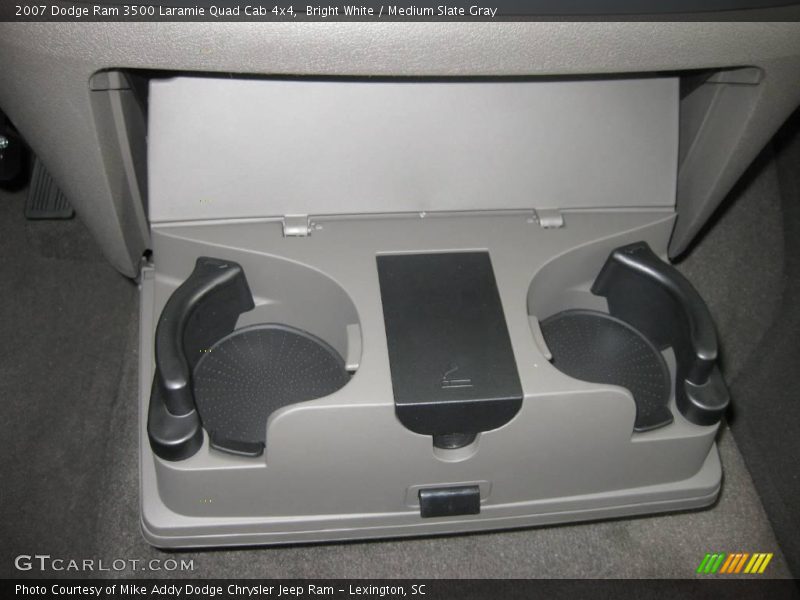 Bright White / Medium Slate Gray 2007 Dodge Ram 3500 Laramie Quad Cab 4x4