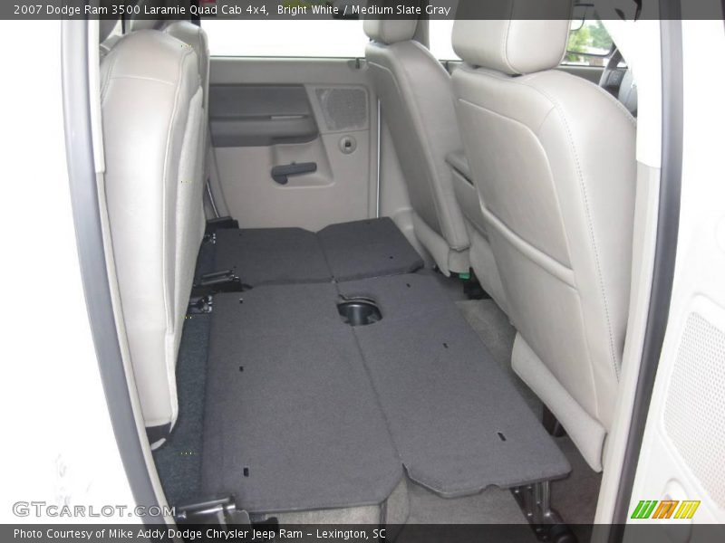 Bright White / Medium Slate Gray 2007 Dodge Ram 3500 Laramie Quad Cab 4x4
