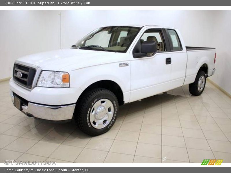 Oxford White / Tan 2004 Ford F150 XL SuperCab