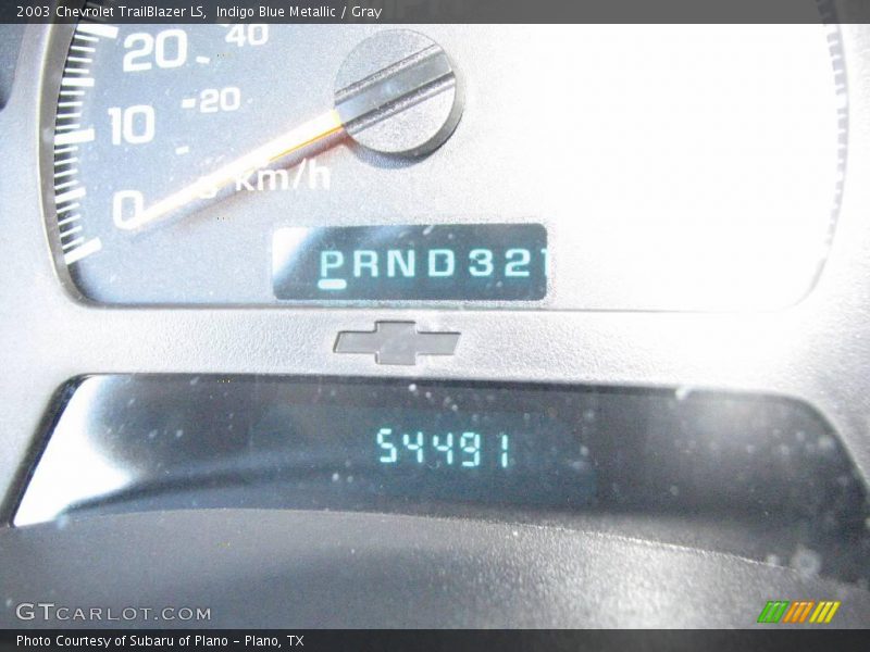Indigo Blue Metallic / Gray 2003 Chevrolet TrailBlazer LS