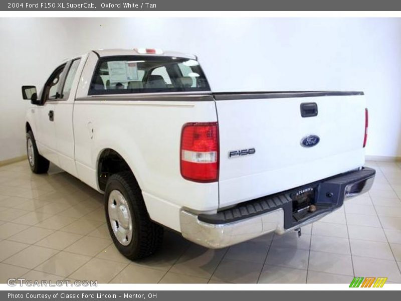 Oxford White / Tan 2004 Ford F150 XL SuperCab