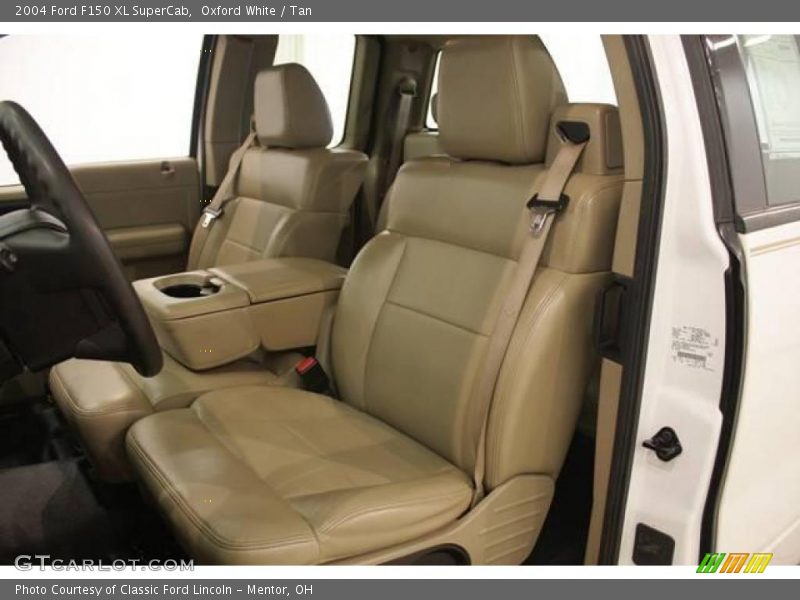 Oxford White / Tan 2004 Ford F150 XL SuperCab