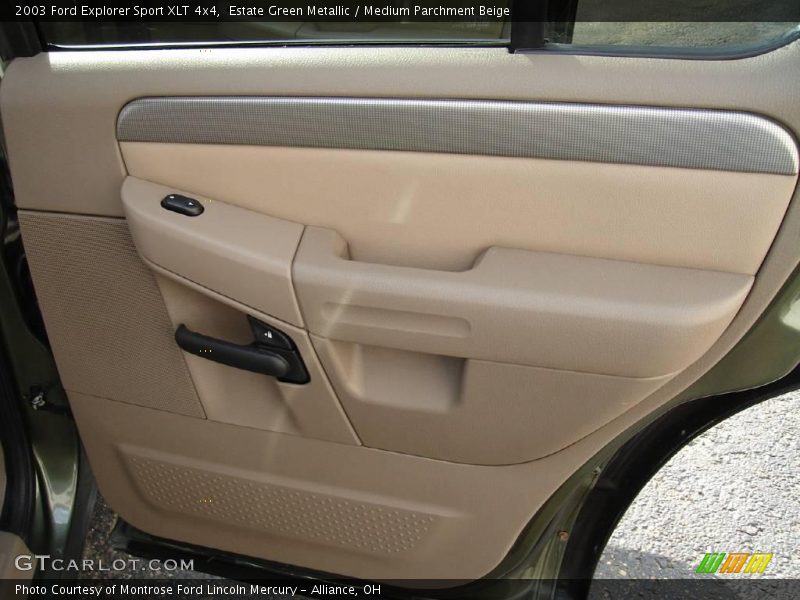 Estate Green Metallic / Medium Parchment Beige 2003 Ford Explorer Sport XLT 4x4