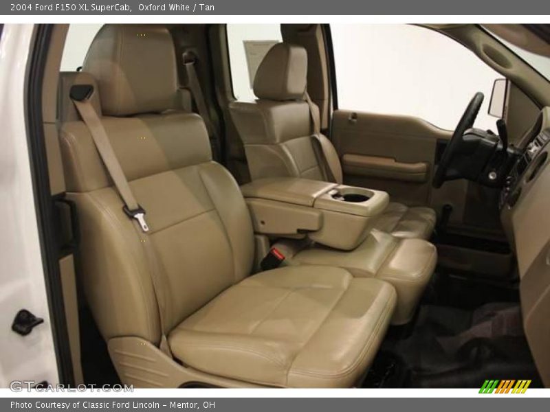 Oxford White / Tan 2004 Ford F150 XL SuperCab