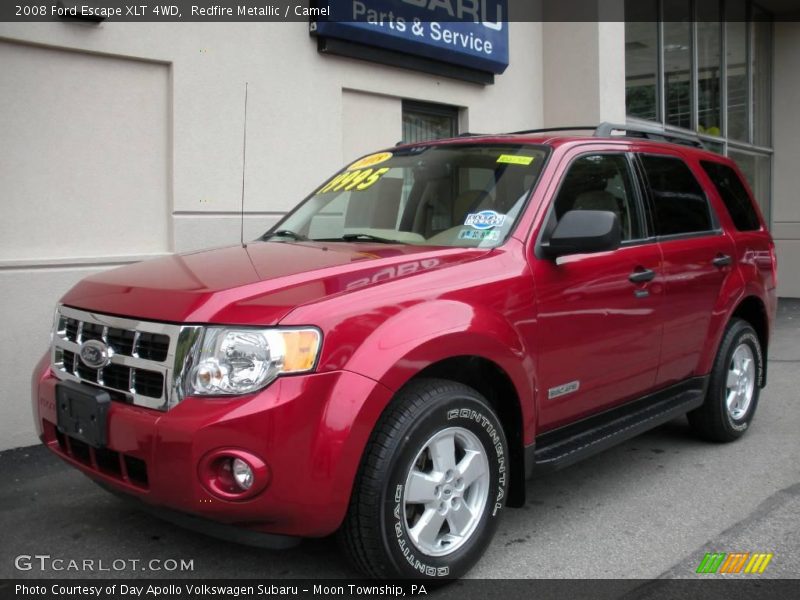 Redfire Metallic / Camel 2008 Ford Escape XLT 4WD