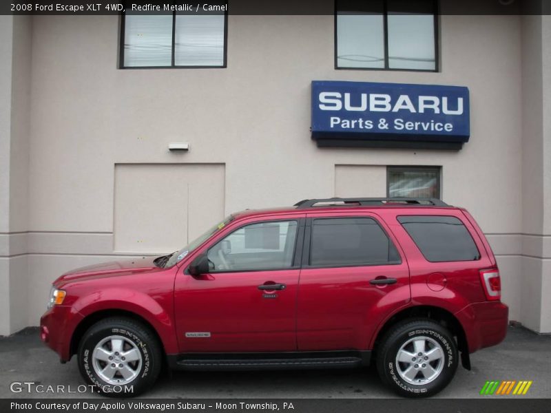 Redfire Metallic / Camel 2008 Ford Escape XLT 4WD