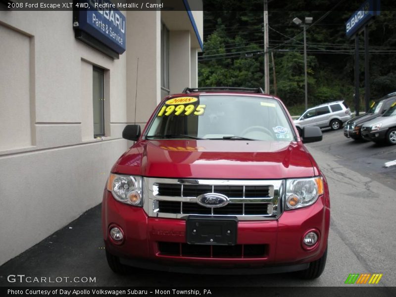 Redfire Metallic / Camel 2008 Ford Escape XLT 4WD